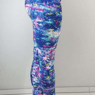 Ženske Tajice pošpricani dizajn - Univerzalna Veličina